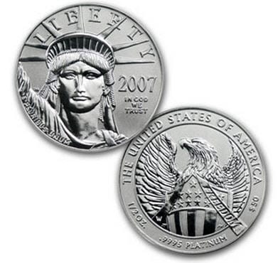 2007-W 2-Coin プルーフプラチナイーグルProof Platinum2枚