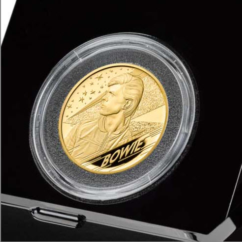 グレートブリテン 2020年 デヴィッド・ボウイ500ポンドプルーフ純金5オンス金貨 オリジナル箱付き