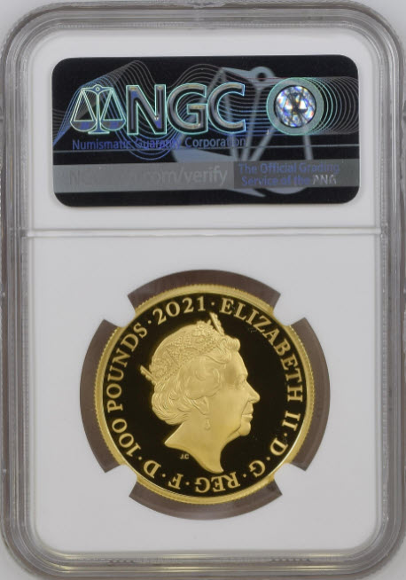グレートブリテン2021年音楽の伝説シリーズ・ザ・フー1オンス100ポンドプルーフ金貨NGC-PF70UCAMファーストリリース 箱付き