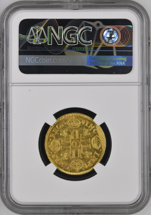 レア度4-R4】フランス 1681-I年 ルイ14世 1ルイドール金貨 NGC-MS64