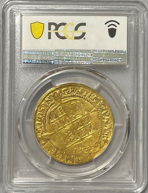 【動画あり】アンティークコイン グレートブリテン ジェームズ1世 ゴールドローレルND (1623-24) PCGS-AU50 Mark and Lottie Salton Collection