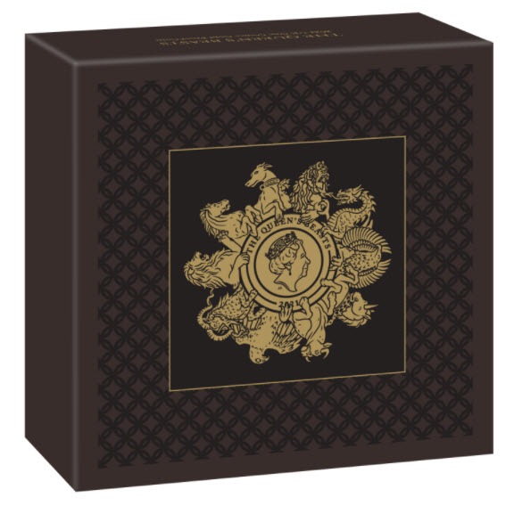 グレートブリテン クイーンズビースト 2021年10ビースト100ポンド金貨 箱付き