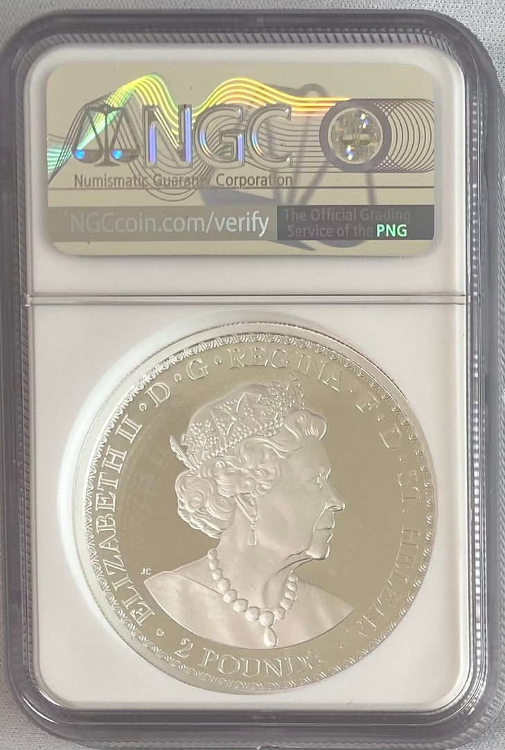 2022 プラチナジュビリー 銀貨 NGC 最高鑑定 エリザベス セントヘレナ 2022 プラチナジュビリー 銀貨 NGC 最高鑑定 エリザベス セント