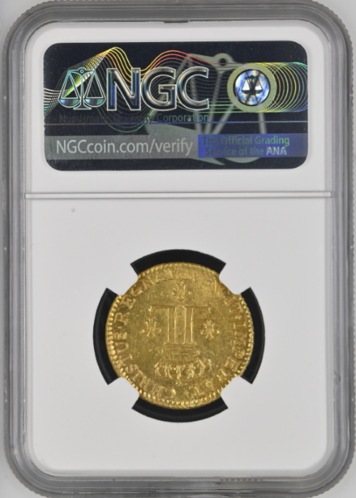 レア度1-R1】フランス 1720-W年 ルイ15世 ルイドール金貨 NGC-MS63+