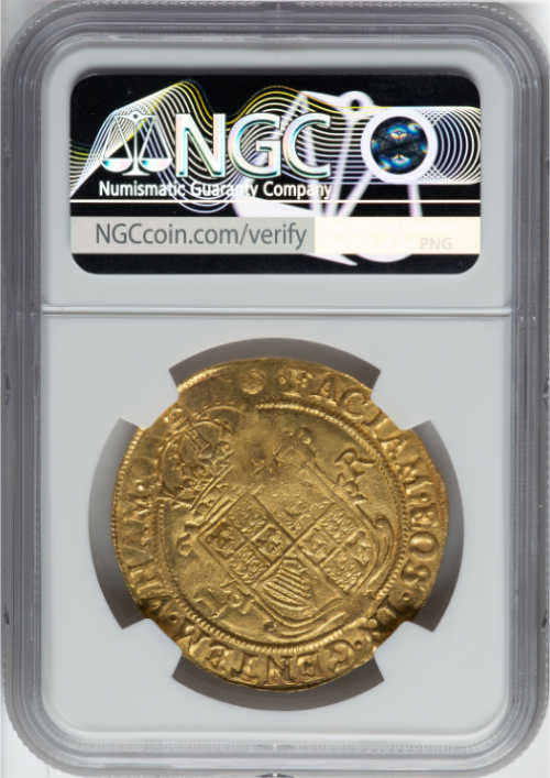 【動画あり】グレートブリテン 1605-06年 ジェームズ1世 ゴールド・ユナイト金貨 NGC-MS62