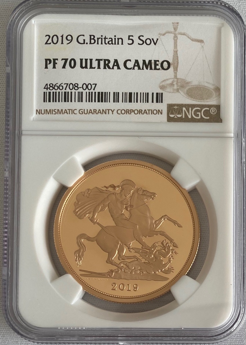 動画あり】グレートブリテン2019年エリザベスII世5ポンド金貨NGC-PF70UCAM | 生産国から探す,イギリス,5ポンド（5ソブリン） | |  アンティークコイン金貨専門のゴールドコイン,