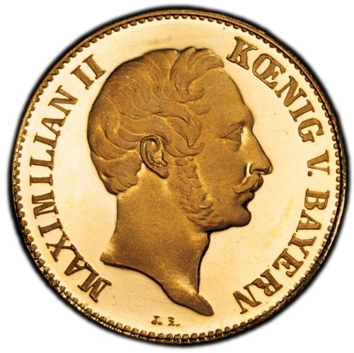 アンティークコイン ドイツ バイエルン共和国 マクシミリアン2世 金製