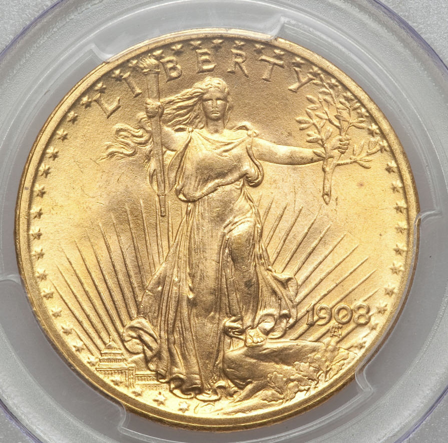 動画あり】20ドル金貨セントゴーデンズ1908 ＄20 No Motto, Wells Fargo Nevada MS67 PCGS99142.67/25033663  | アンティークコイン アメリカ【20ドル】金貨,20ドル金貨セントゴーデンズ G$20 | | アンティークコイン金貨専門のゴールドコイン,