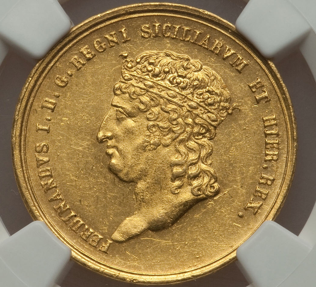 動画あり】イタリア 15ドゥカティ金貨Naples & Sicily. Ferdinand I