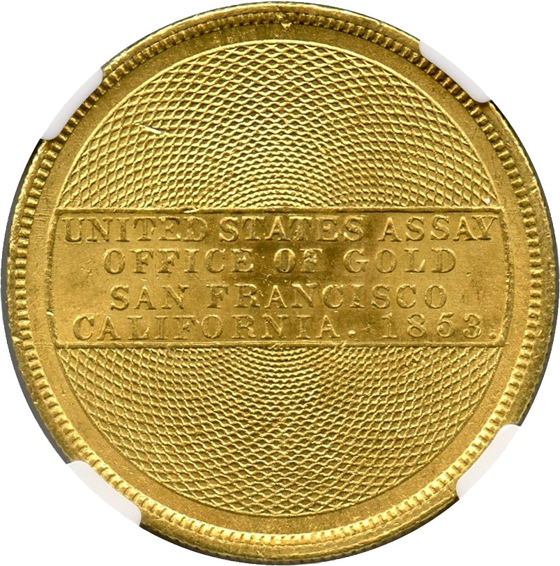 アンティークコイン アメリカ 20ドル金貨1853 ＄20 U.S. Assay Office 