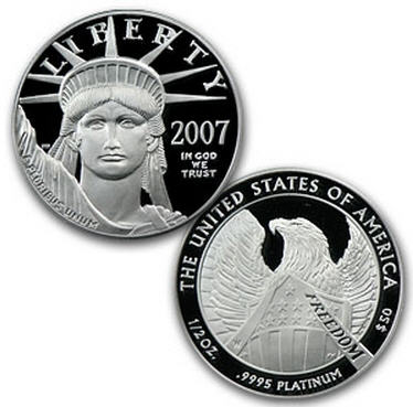 2007-W 2-Coin プルーフプラチナイーグル PR-70 PCGS2枚セット (10th Ann - FS)