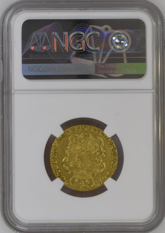 レア度1-R1】グレートブリテン ジョージ3世 1772年 1ギニー金貨 NGC