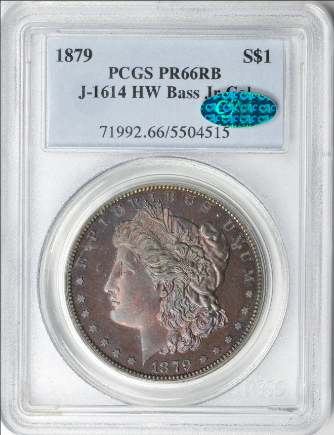 アンティークコイン アメリカ 1ドル 試鋳貨モルガン銅貨1879 $1