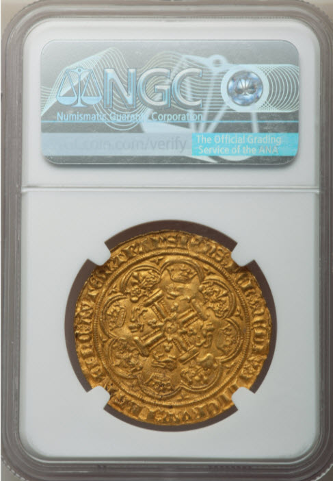 動画あり】グレートブリテンエドワード3世(1361-1369)ノーブル金貨NGC