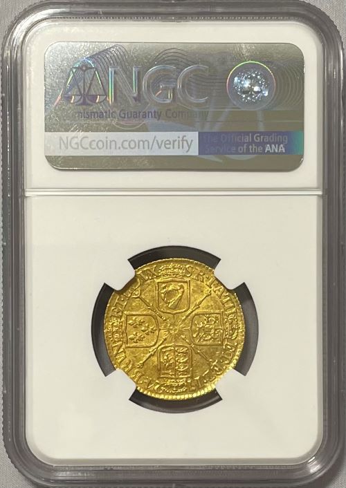 グレートブリテン 1724年 ジョージ1世 1ギニー金貨 NGC-AU55 Ellerby Area Hoard Collection