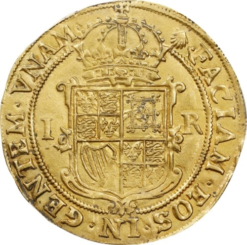 グレートブリテン 1606-07年 ジェームズ1世 ゴールド・ユナイト金貨 PCGS-AU53