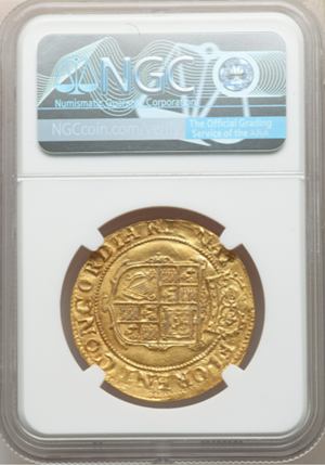 【動画あり】グレートブリテン チャールズ1世(1625-1626) ゴールド・ユナイト金貨NGC-MS61+