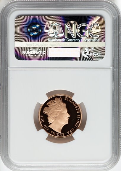 【One of First 75 Struck】グレートブリテン 2016年 エリザベスII世 1ソブリン プルーフ金貨 NGC-PF70 UCAM