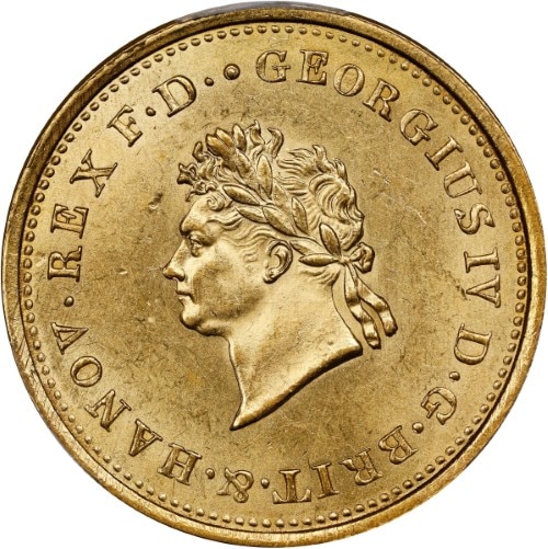 アンティークコイン ドイツ ハノーファー 1825-B年 ジョージ4世 10