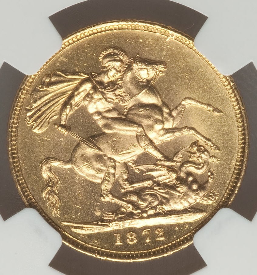 NGC ms64 1/2ソブリン 金貨　1911年 Sold】1893年 ヴィクトリア 2ポンド金貨 MS64 NGC | ソブリン