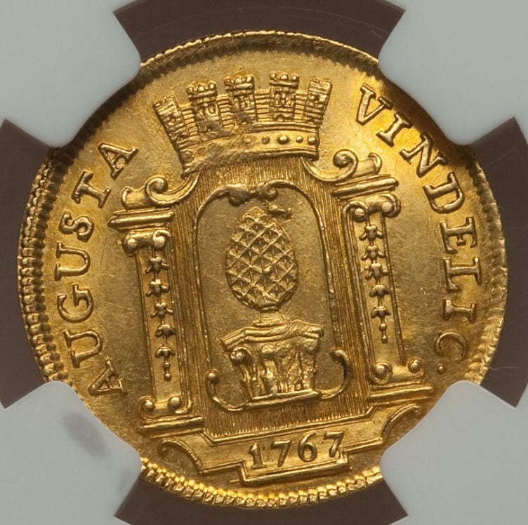 動画あり】ドイツ1ダカット金貨 German States Augsburg. Joseph