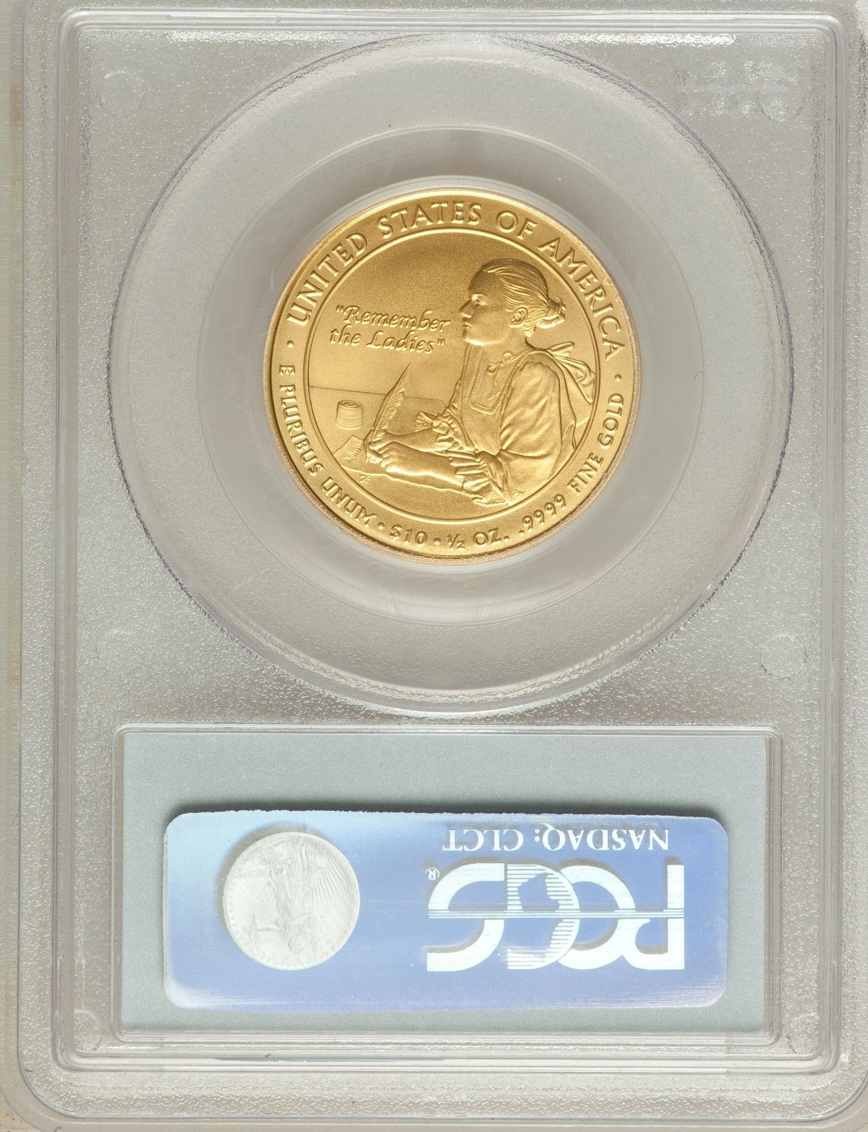 【動画あり】2007-W 10ドル金貨 アビゲイル・アダムズ $10 PCGS MS70