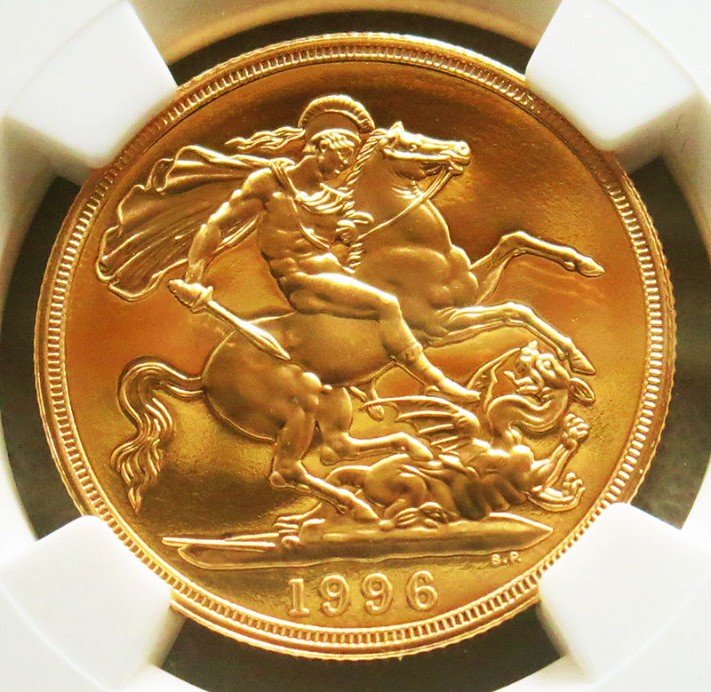1996グレートブリテン 2ソブリン金貨PF69 UCAM NGC | イギリスモダン