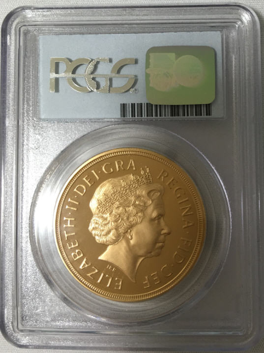 決算セール品【動画あり】2005 ナイトアンドドラゴン5ポンド金貨Knight