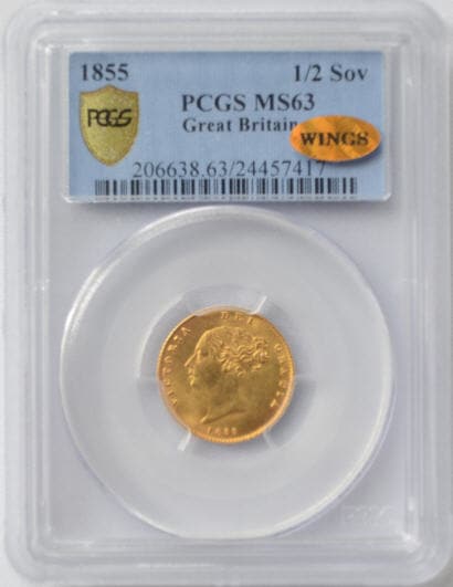 動画あり】 アンティークコイン イギリス金貨 ヴィクトリア女王 1855年