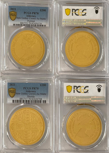 予約商品】2枚組イギリスの王室属領オルダニー島エリザベス II 2021年