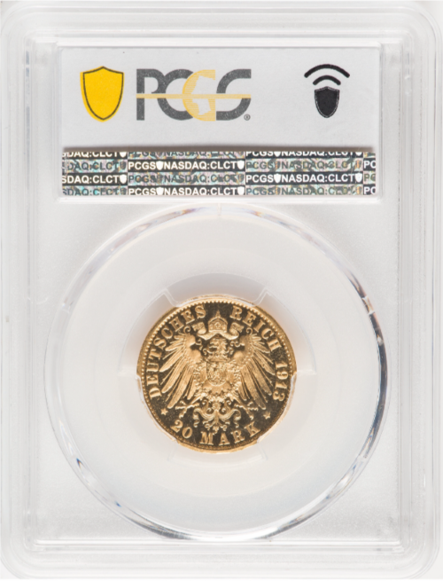 PCGS Genuine 1913 ドイツ ヴィルヘルム2世 在位25年 銀貨 動画あり】アンティークコイン ドイツ 1913-A年 プロイセン