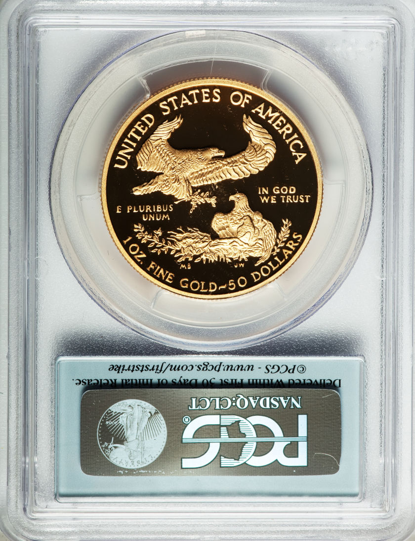 【動画あり】50ドル金貨ゴールドイーグル2013-W-GOLD EAGLE-$50-PCGS-PR70-DCAMファーストストライク完全未使用