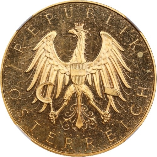 アンティークコイン オーストリア第一共和国 1929年 100シリング金貨