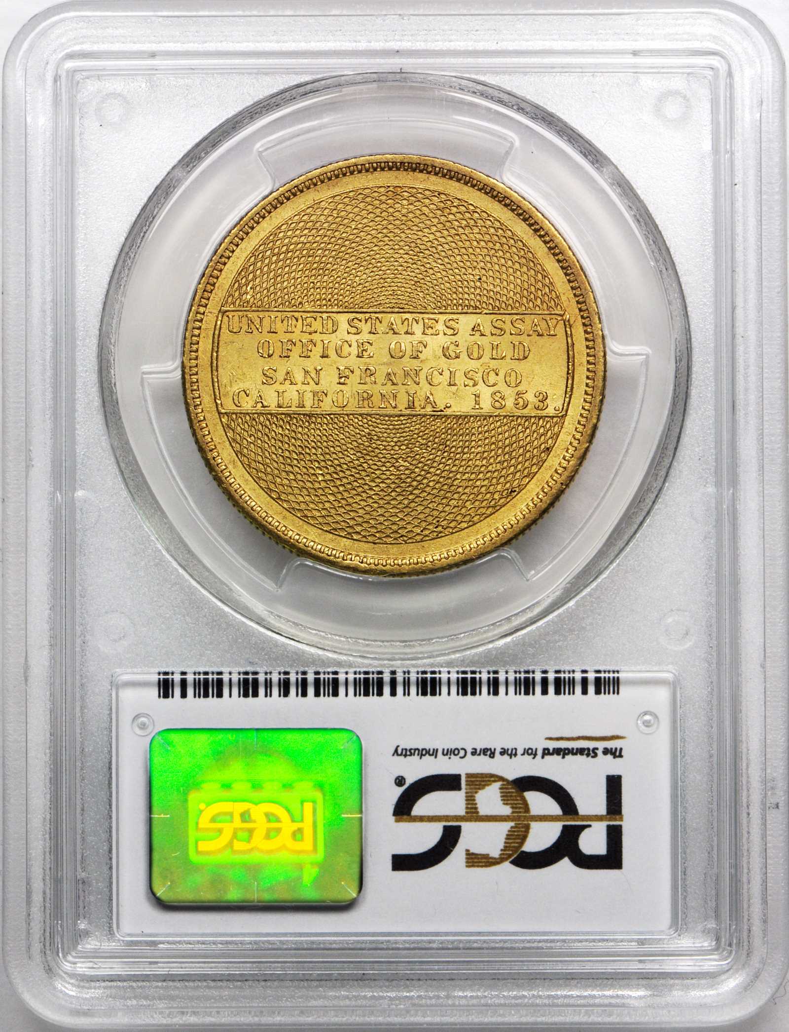 アンティークコイン アメリカ 20ドル金貨1853 ＄20 アッセイ