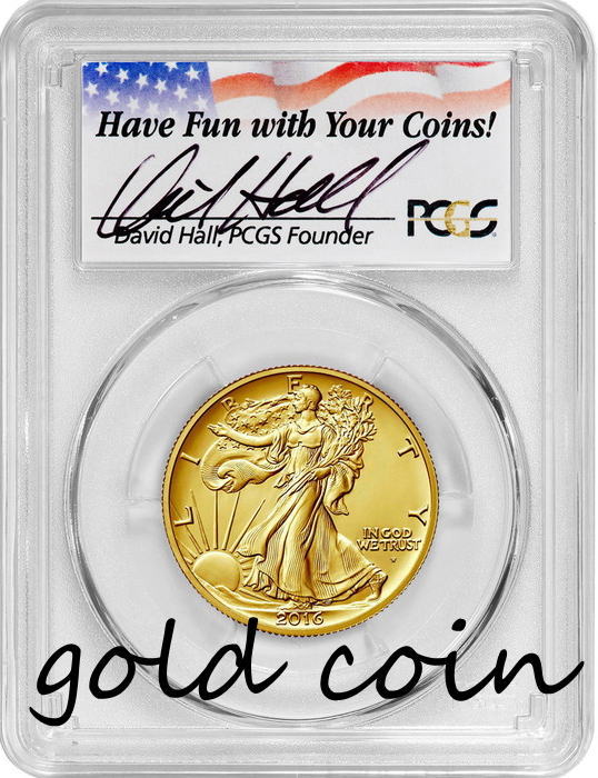【予約受付中】100周年2016-Wウォーキングリバティ50セント金貨PCGS SP70ファーストストライク デビッドホールサイン入り