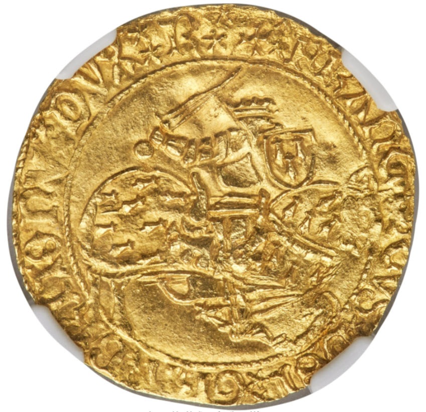 1515-47年 フランス フランソワ1世 エキュドール 金貨 NGC MS62