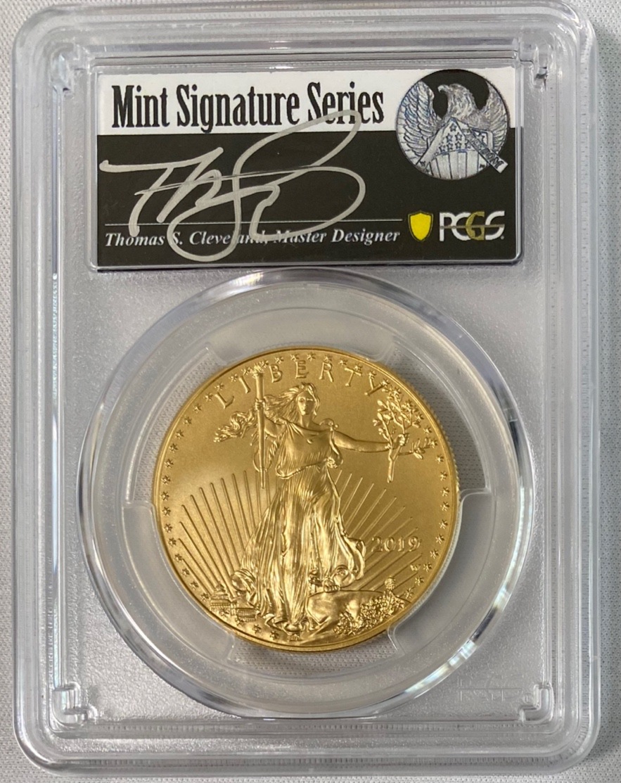 動画あり アメリカ50ドル金貨 ゴールドイーグル 19 Wバーニッシュ 50pcgs Sp70ファースト