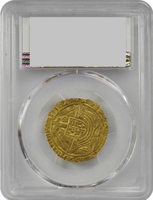 グレートブリテン1495-1498年ヘンリー7世エンジェル金貨PCGS-AU50