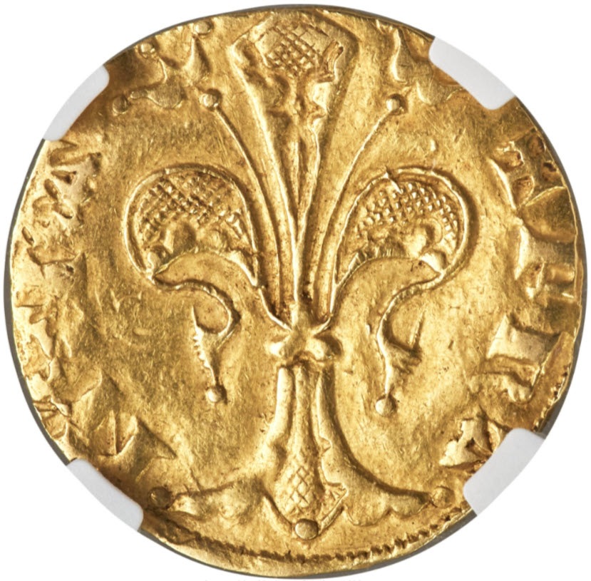動画あり】フランス 1350-64年 ジャン2世フローリン金貨 NGC