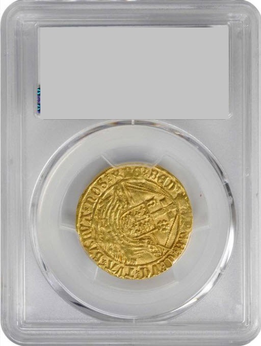 グレートブリテン1504-05年ヘンリー7世エンジェル金貨PCGS-AU55