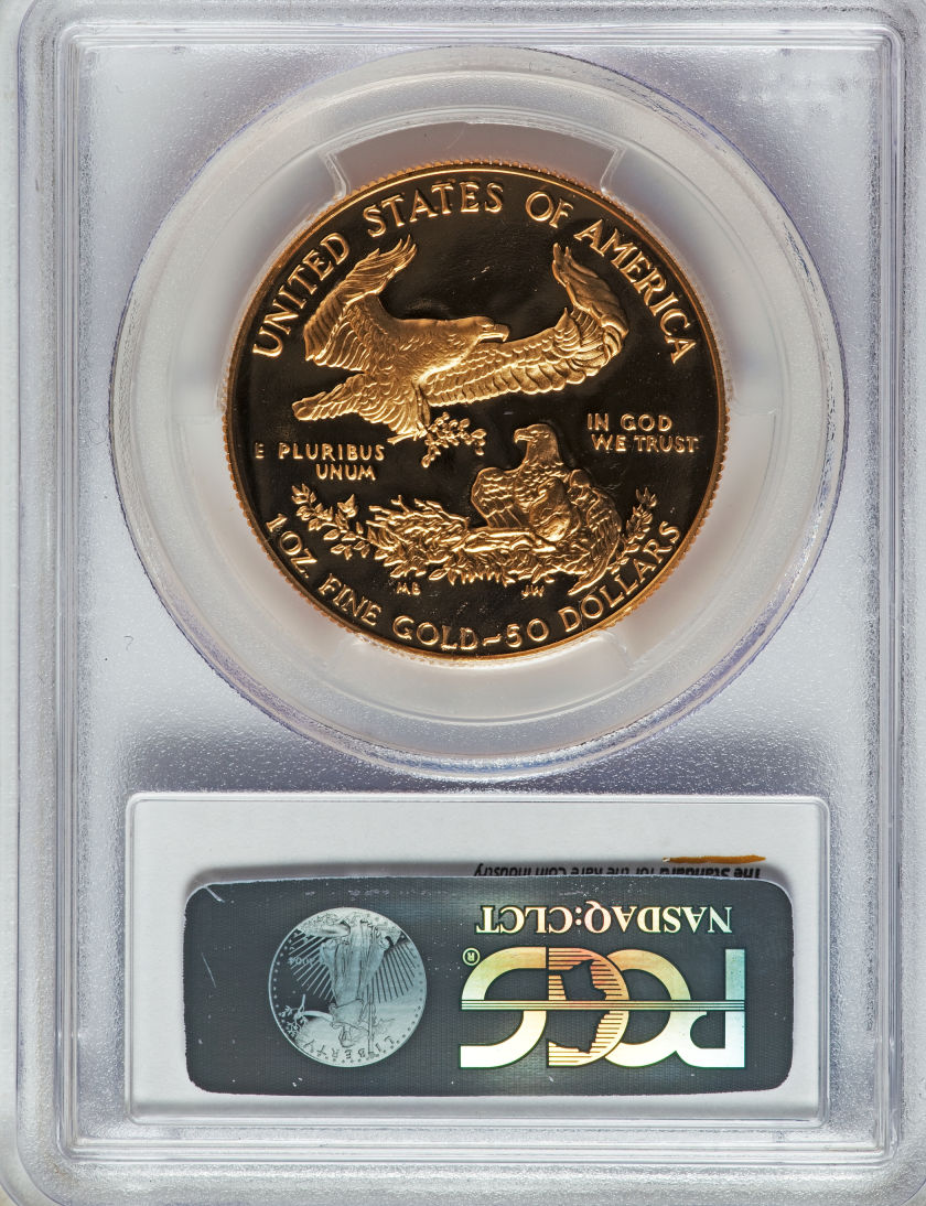 動画あり】50ドル金貨 ゴールドイーグル 1990-W GOLD EAGLE ＄50 PCGS