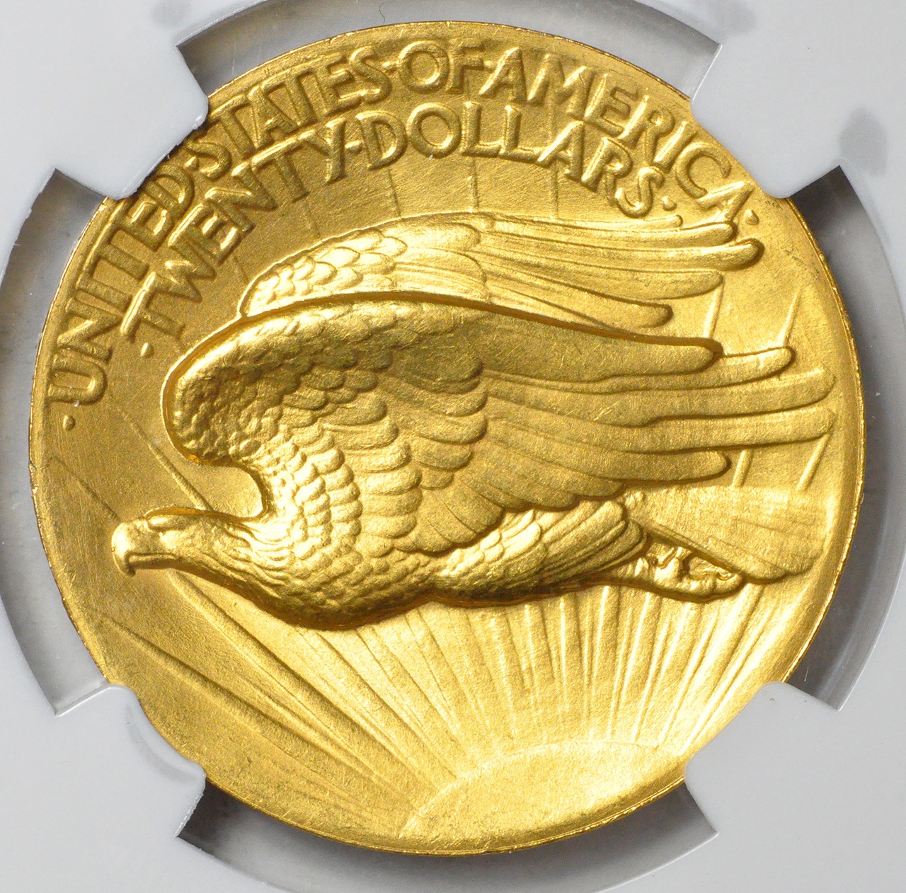 20ドル金貨セントゴーデンズ ハイリリーフ1907 ＄20 NGC MS 66 Wire 