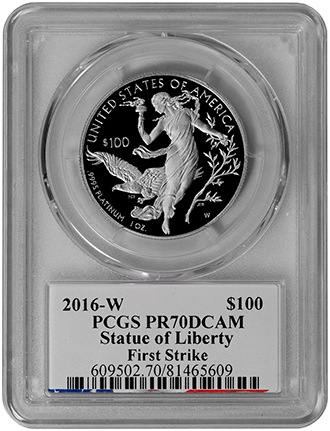 プラチナイーグル 100ドル 1オンス16 W 100 Platinum Eagle Pr70 Dcam Pcgsファーストストライク