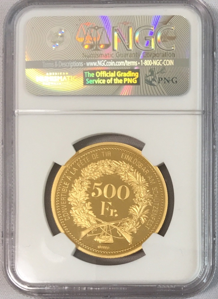 トップグレード発行枚数220枚】2017年スイス 射撃祭 グラールス 500