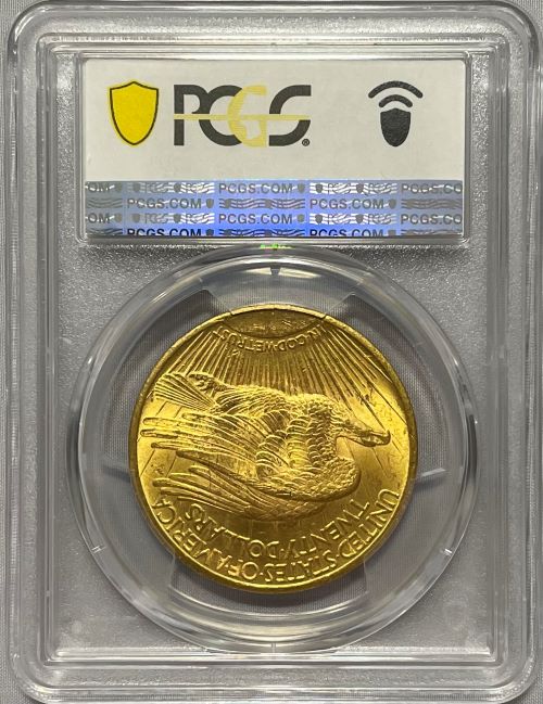 【資産防衛】アンティークコイン アメリカ 1924年 20ドル金貨 ダブルイーグル セントゴーデンズ PCGS-MS63