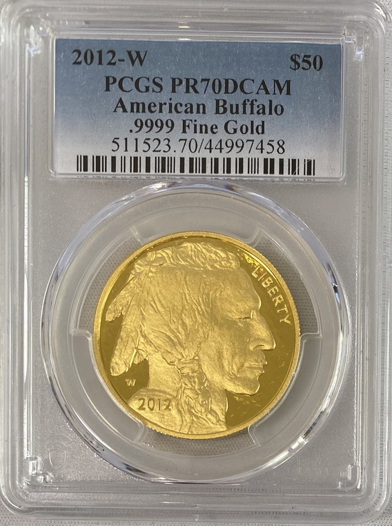 【動画あり】2012年 50ドルバッファロー金貨 1オンス PCGS-PR70 DCAM-44997459