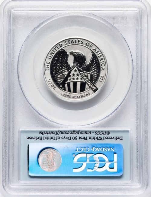 ファーストストライク】アメリカ 50ドル 1/2オンス プラチナイーグル