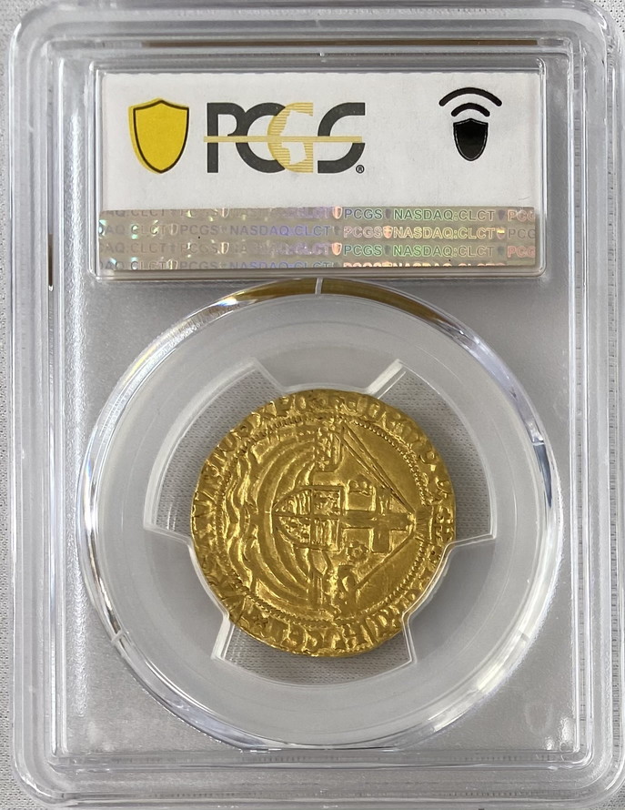 グレートブリテン エドワード4世(1480-1483) エンジェル金貨 PCGS-AU58