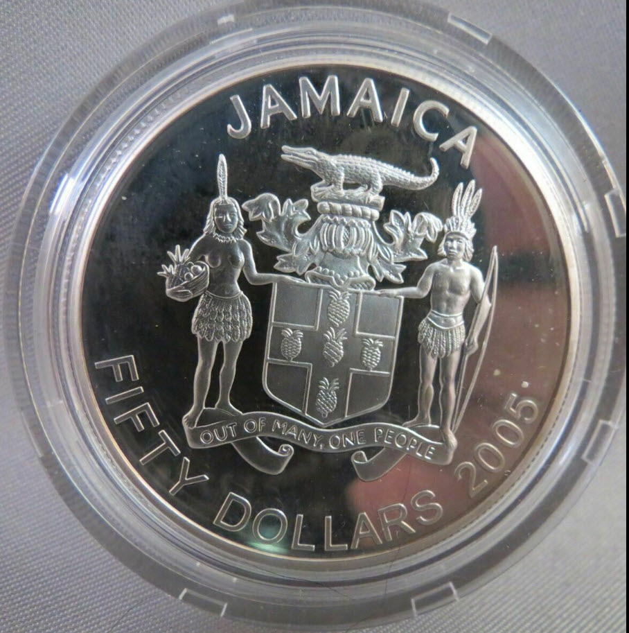 ジャマイカ・ボブマーリー2005年50ドル1オンス銀貨 | イギリス