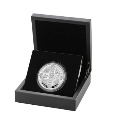 グレートブリテン2021年ニューゴシッククラウン5オンス10ポンド銀貨NGC